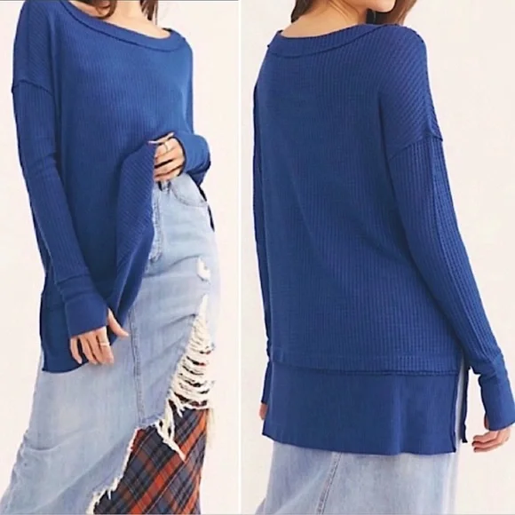 Free People North Shore Oversized Thermal Tunic - Picture 2 of 12